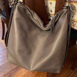 Rough and Tumble Dove Leather small hobo